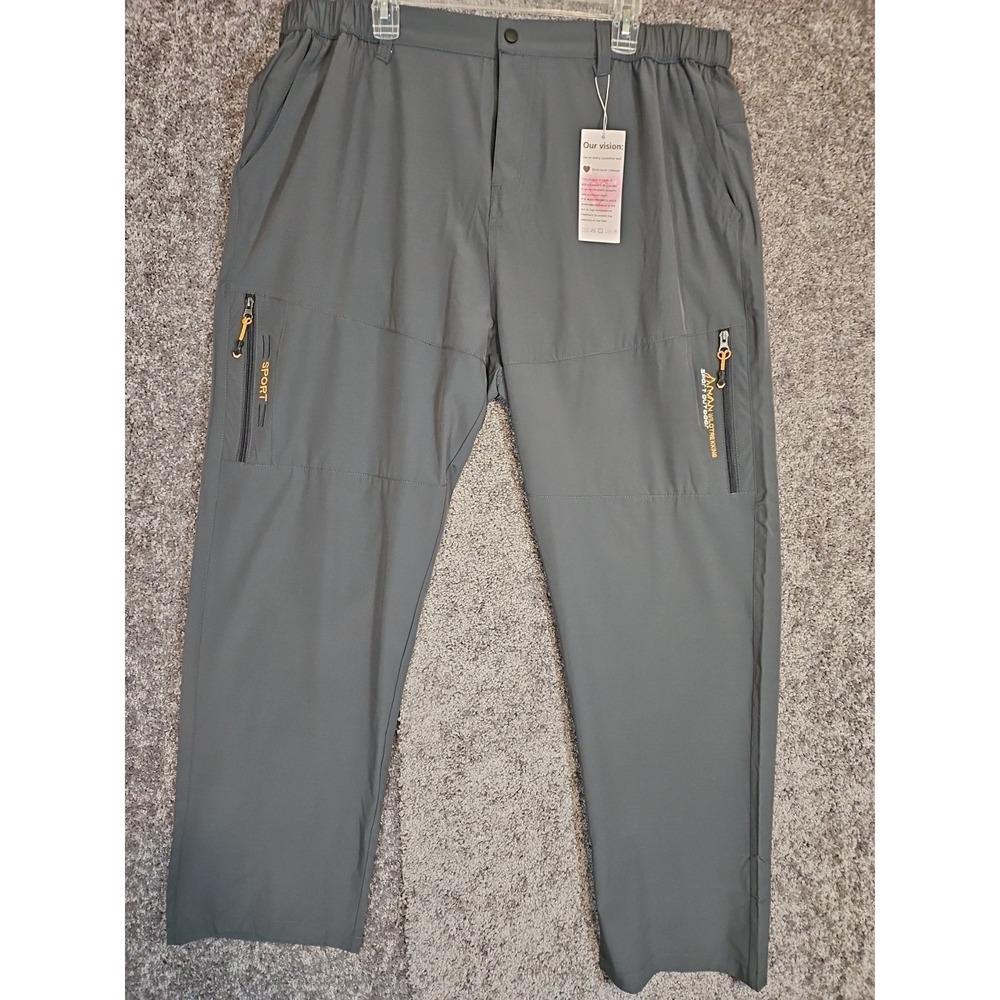 Men's outdoor hiking pants dark gray 3XL NWT